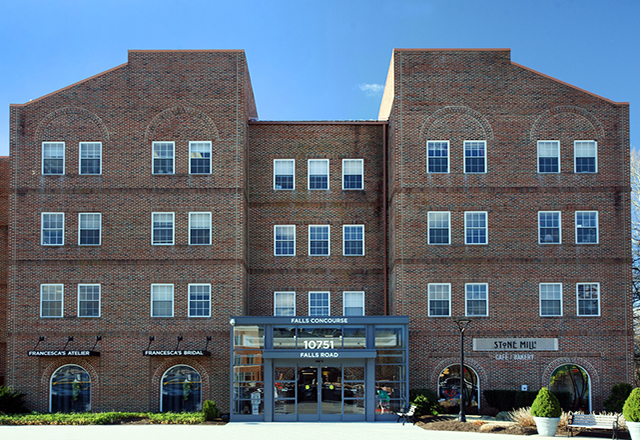 Exterior view of Falls Concourse building.