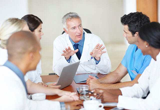 doctors around a table