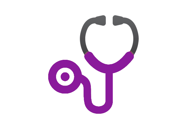 pediatric electrophysiology - purple stethoscope